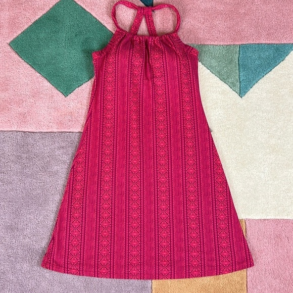 Prana Quinn Fuchsia Lace Pink Mandala RacerBack Active Outdoor Dress - Picture 3 of 17